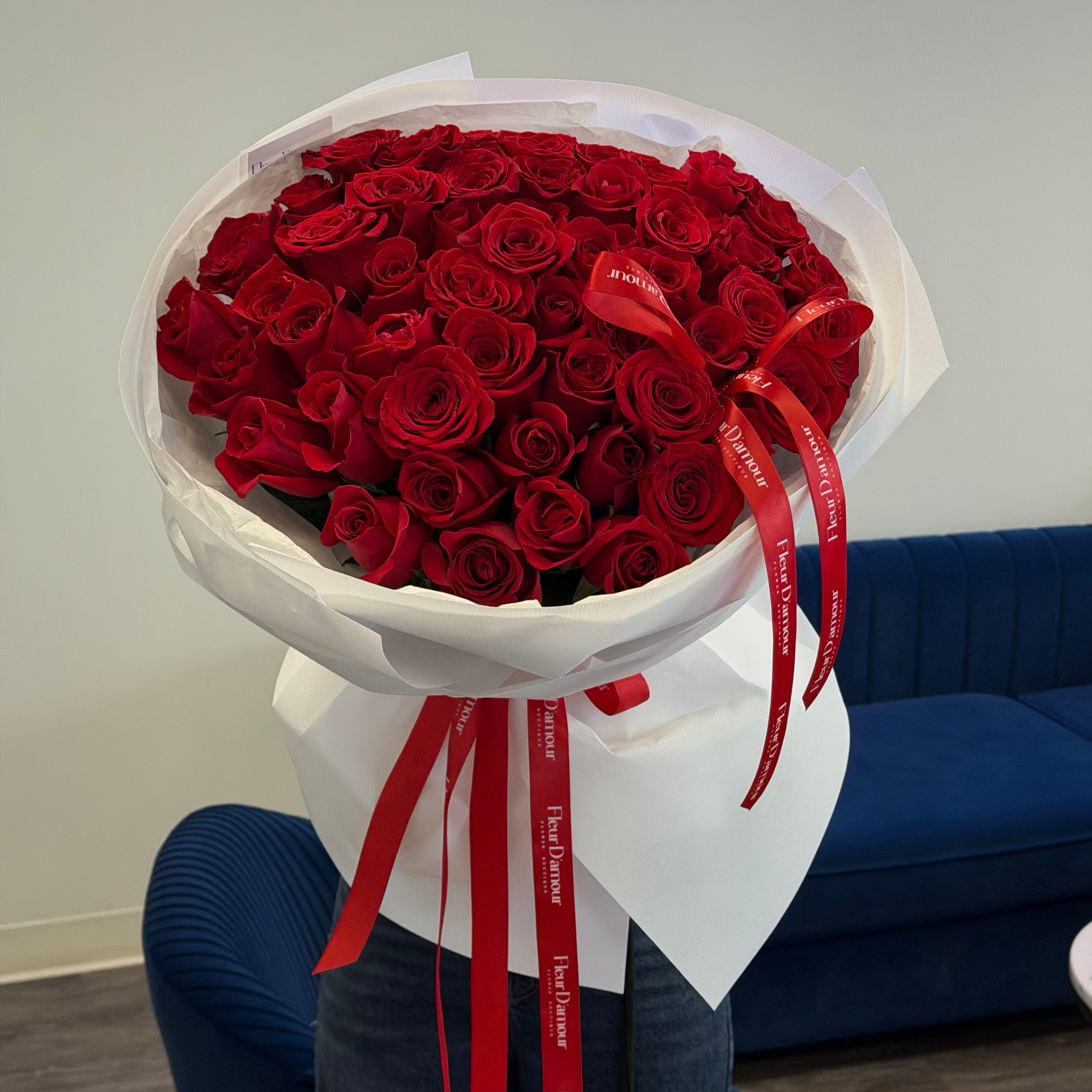51 Red Roses Bouquet