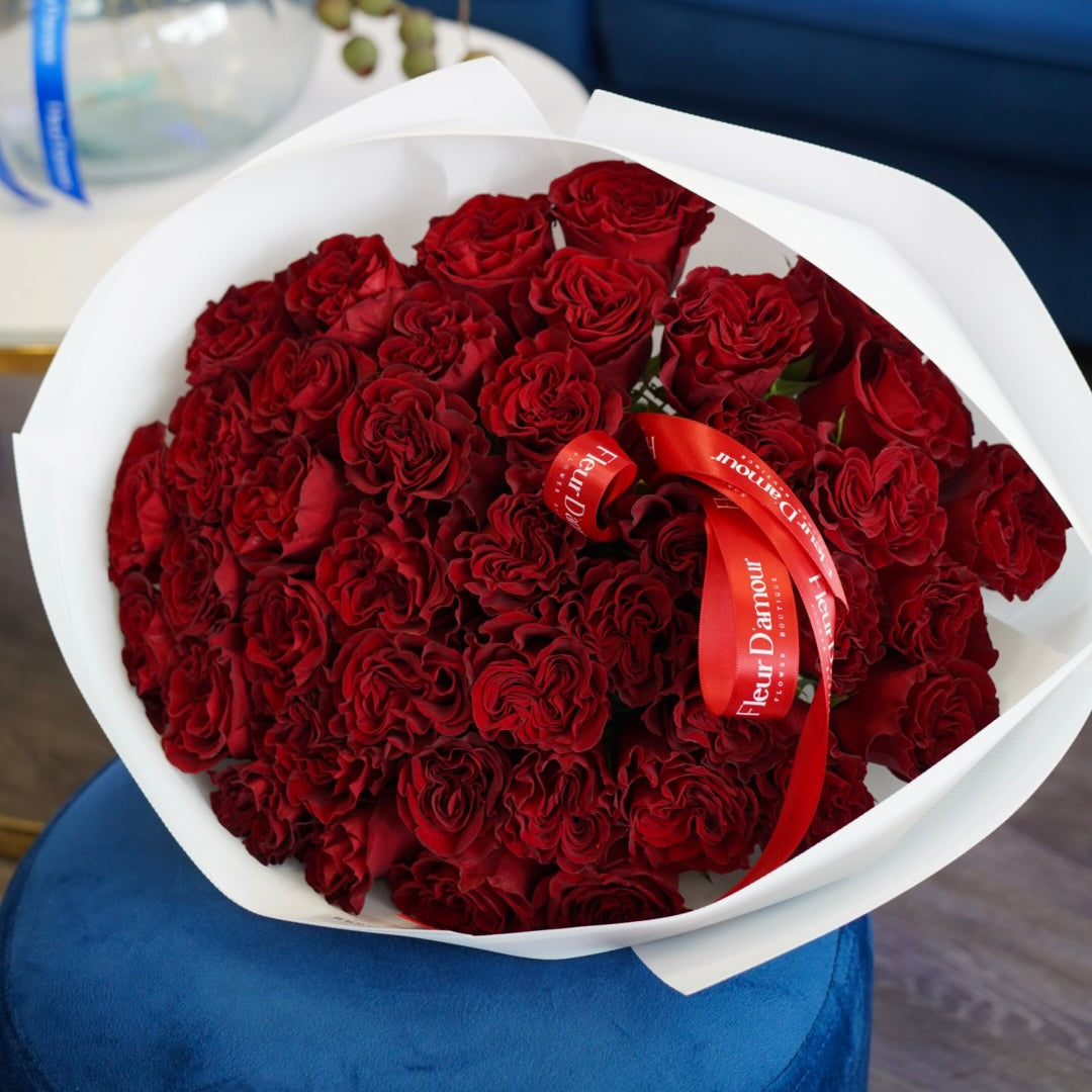 45 Heart Roses