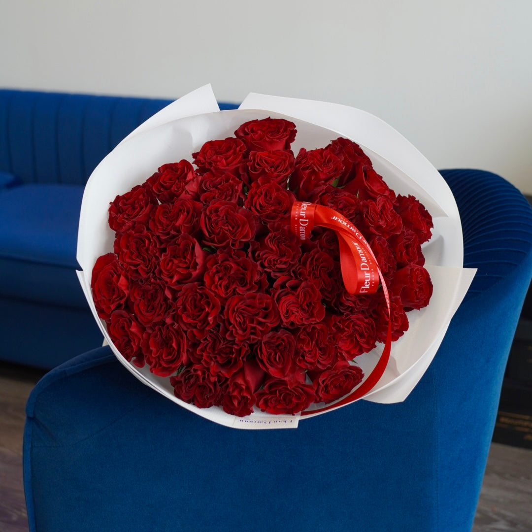 45 Heart Roses