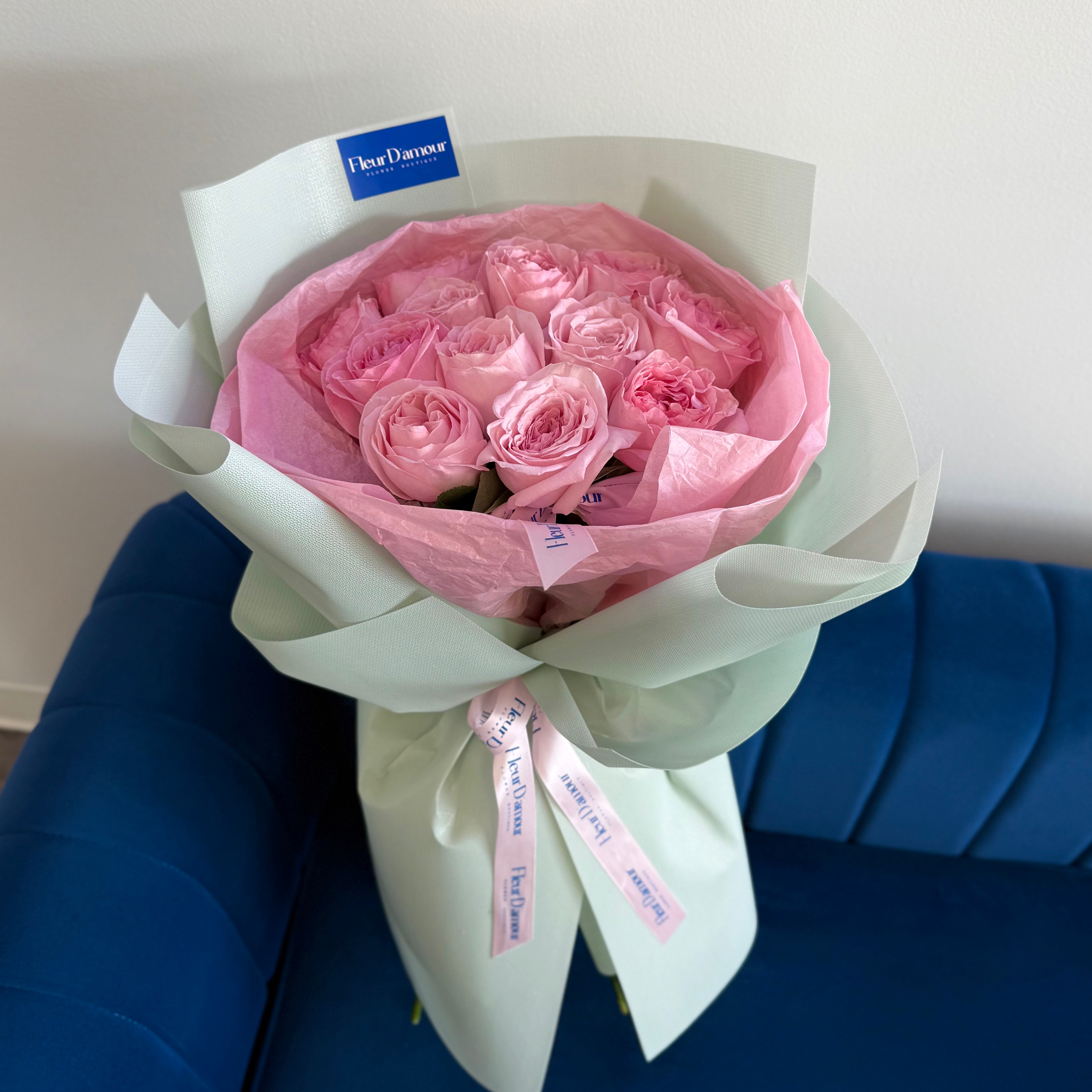 One Dozen Pink Roses