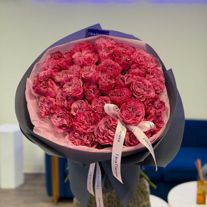 Three Dozen Country Blues Roses