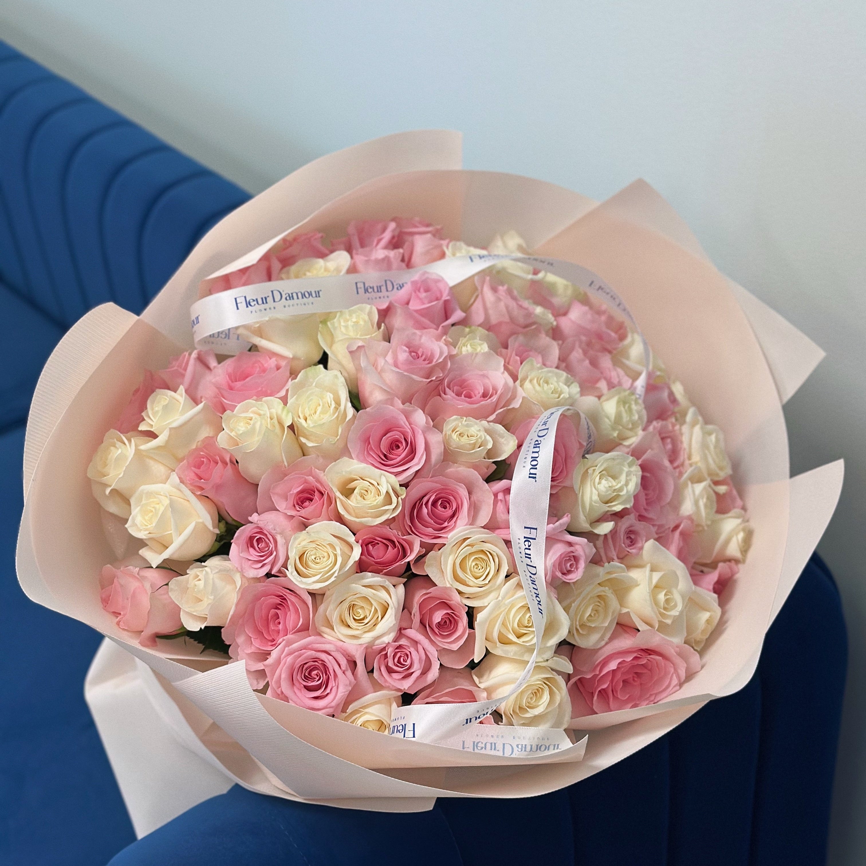 Pink and White Roses