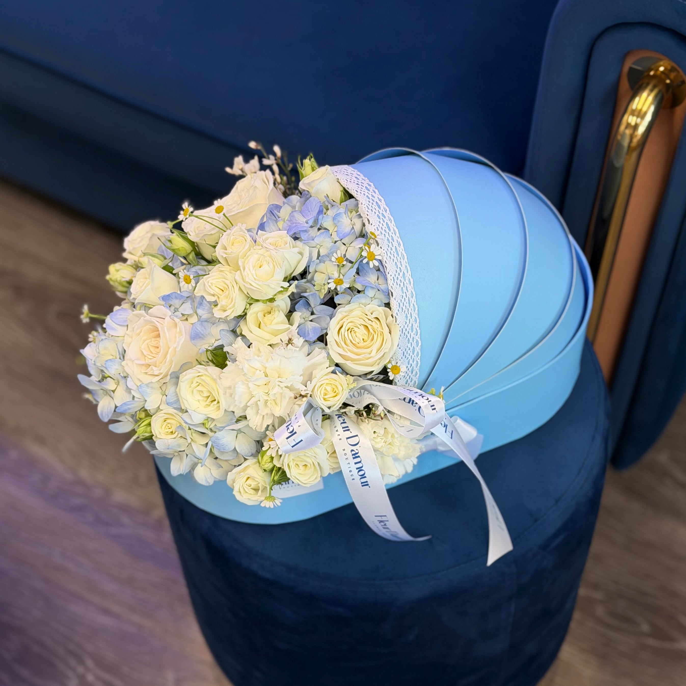 Baby Boy Blooming Bassinet