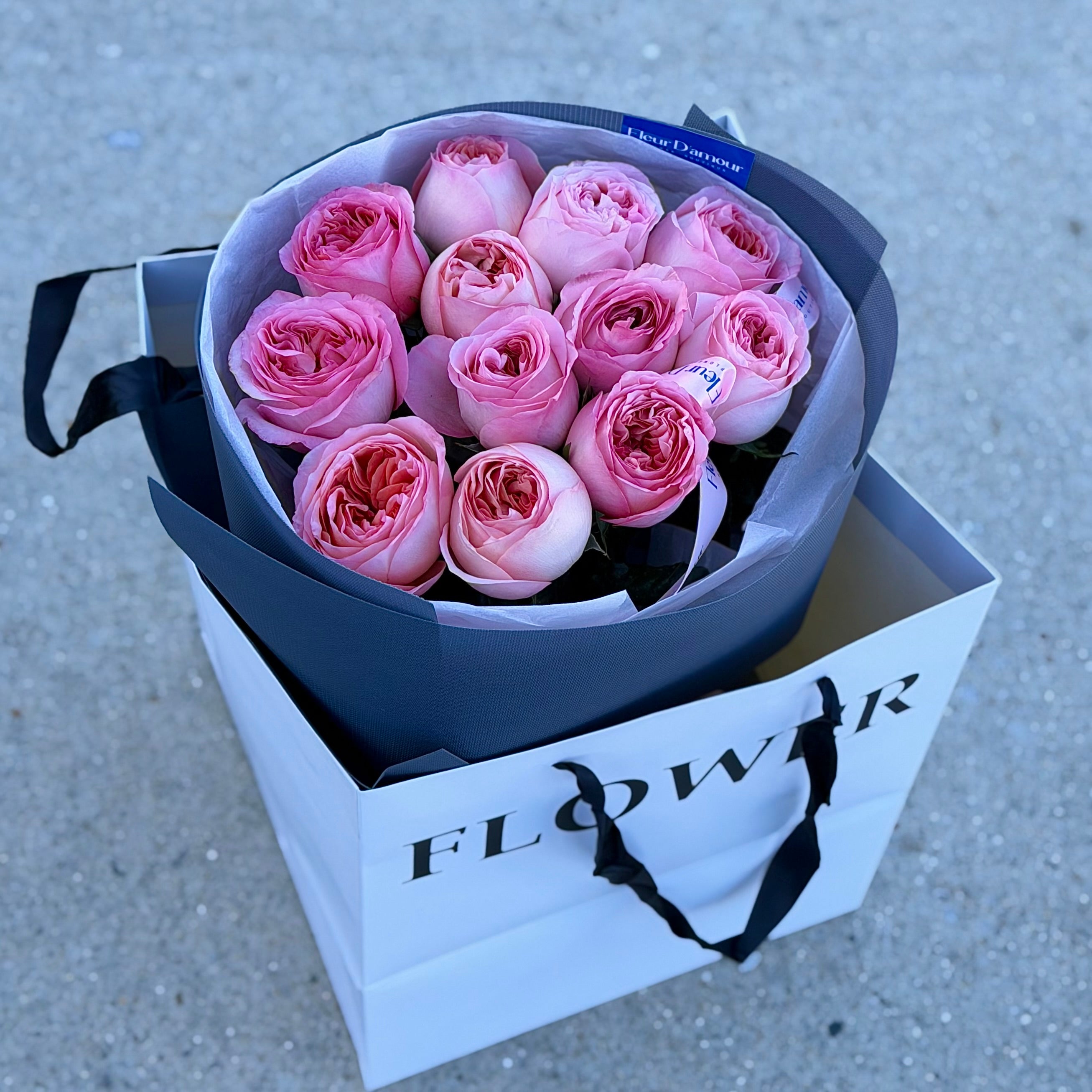 Garden Pink Roses Bouquet