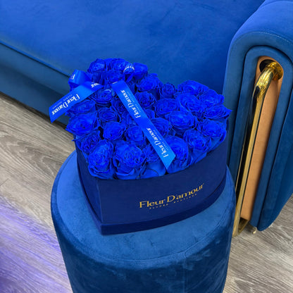 Heart Shaped Blue Box