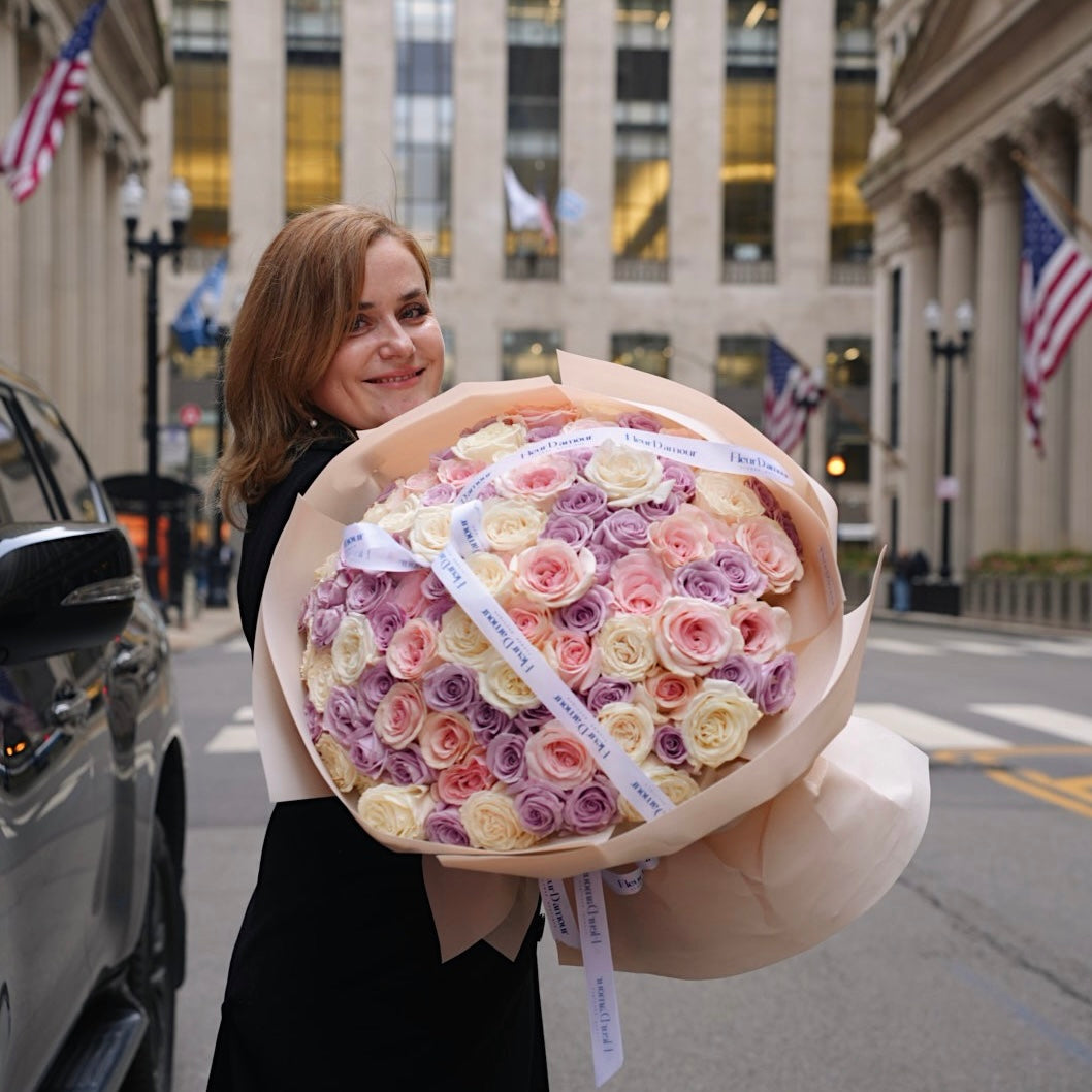 101 Love Mix Rose Bouquet