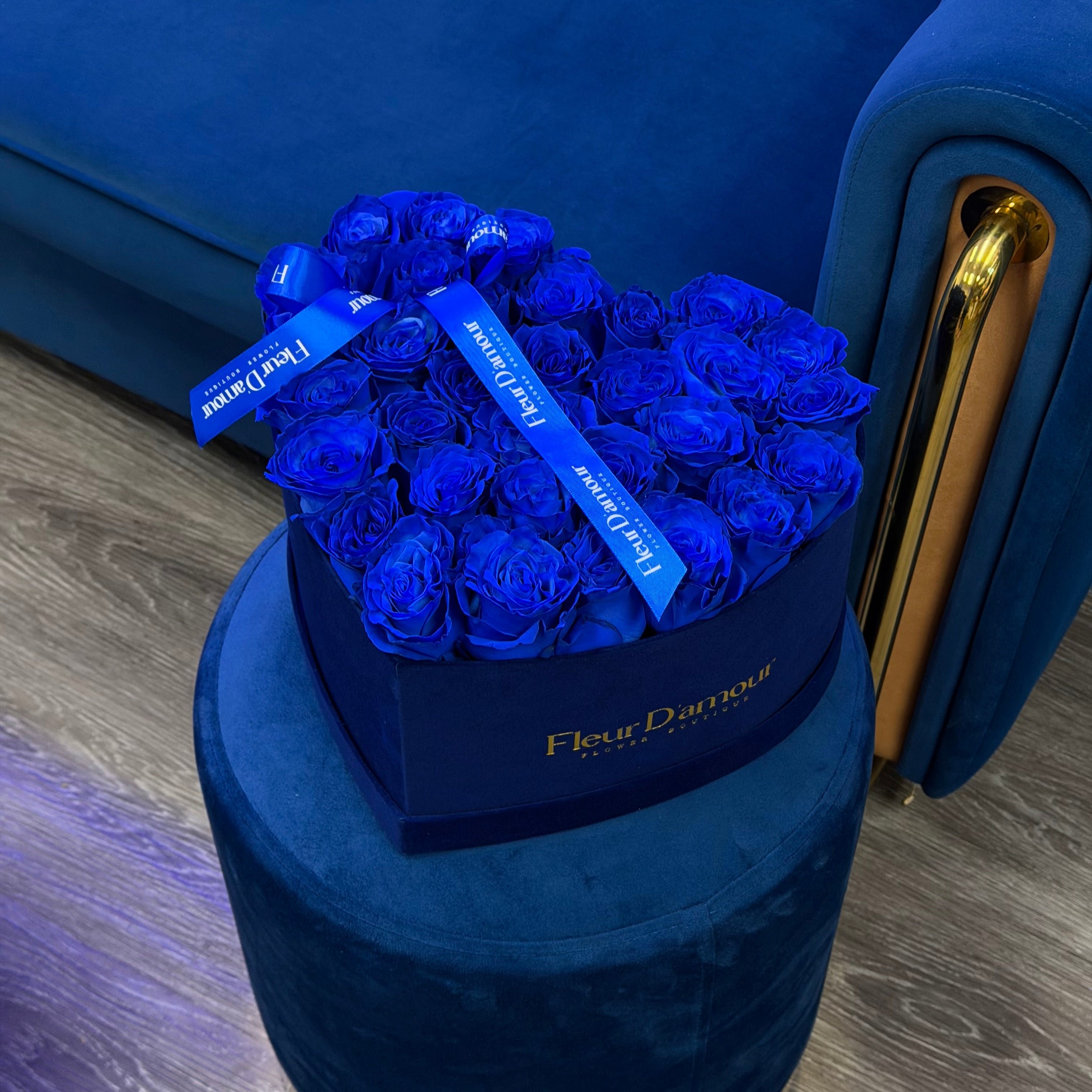 Heart Shaped Blue Box