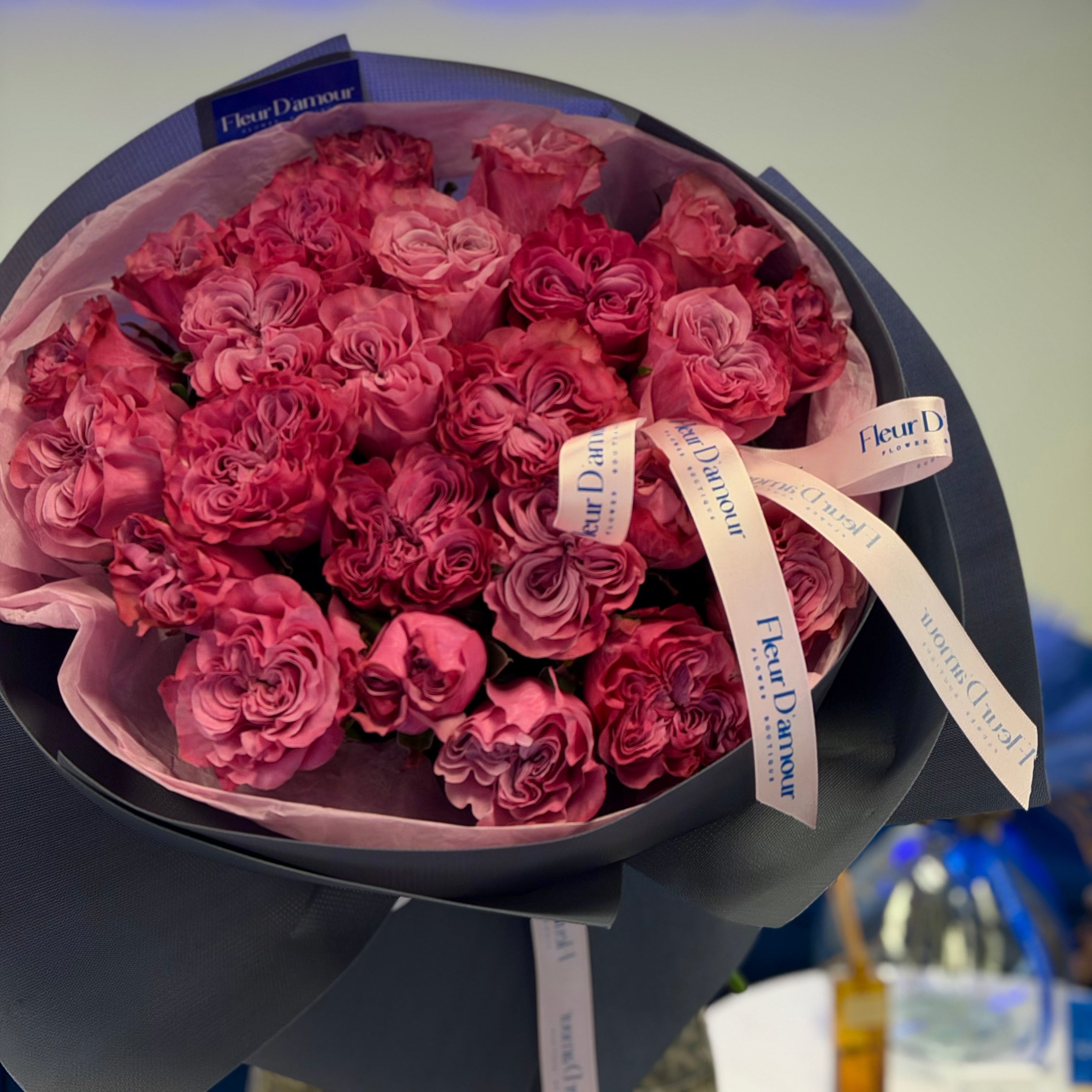 Two Dozen Country Blues Roses