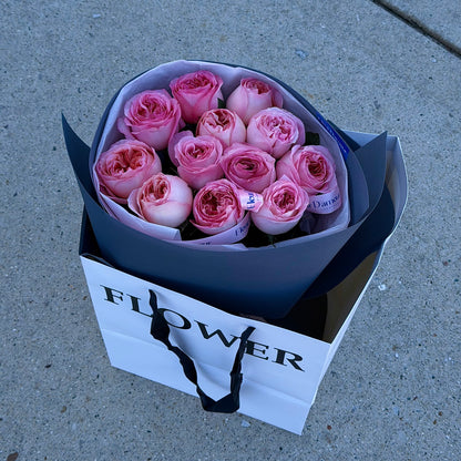 Garden Pink Roses Bouquet
