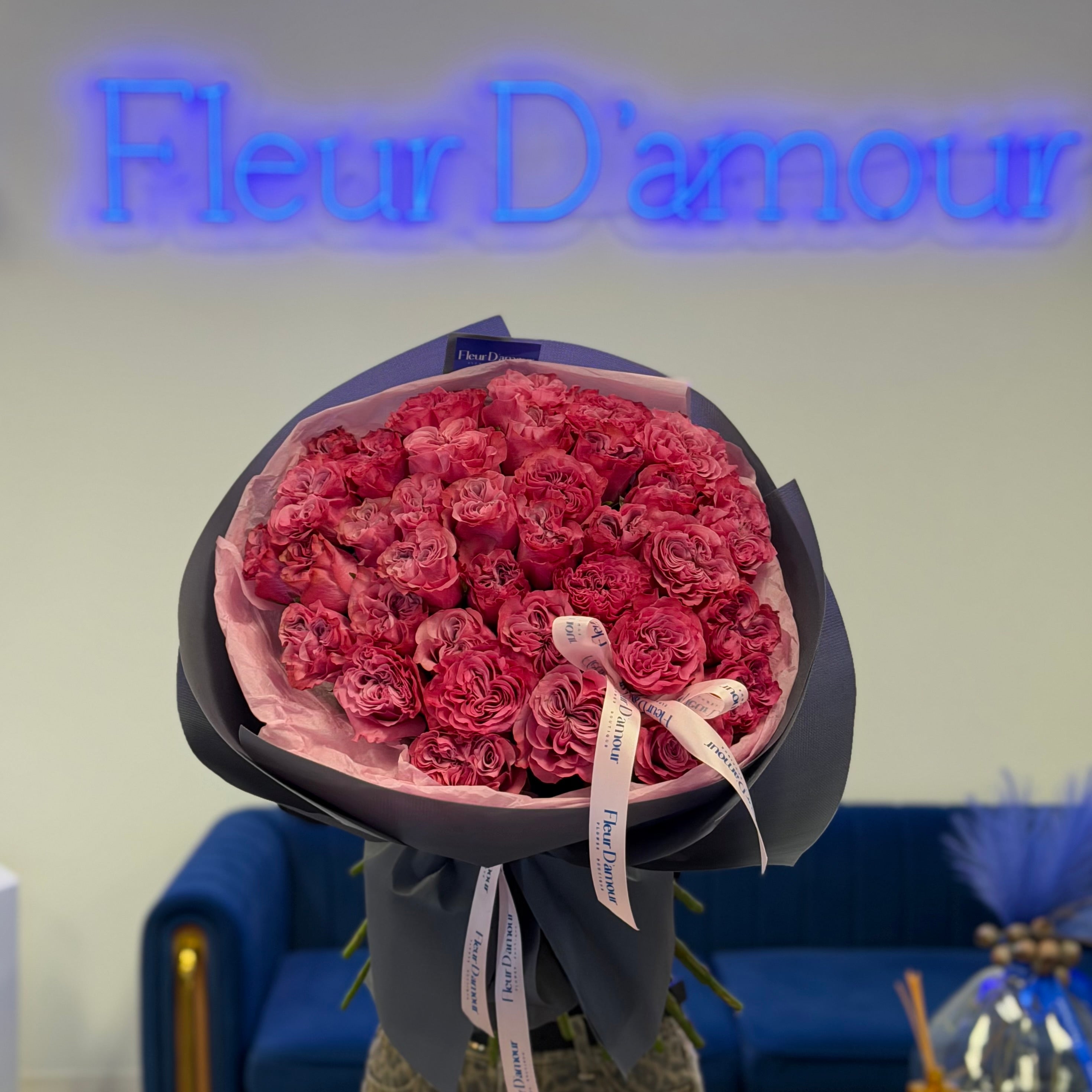 Three Dozen Country Blues Roses