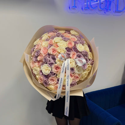101 Love Mix Rose Bouquet