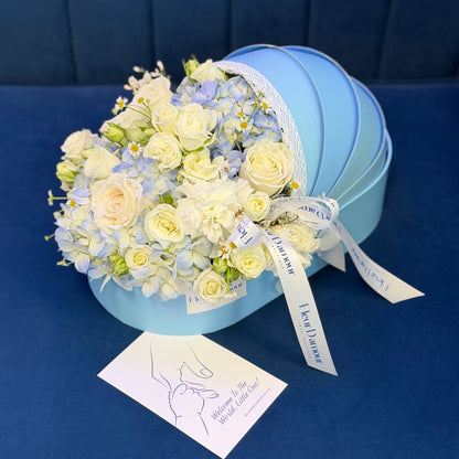 Baby Boy Blooming Bassinet