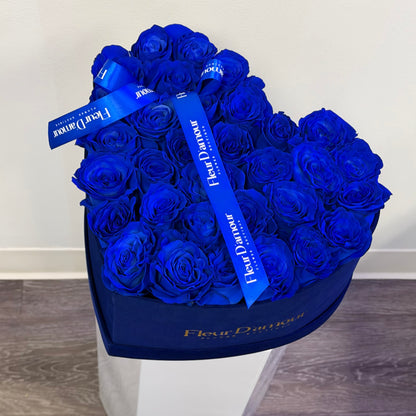 Heart Shaped Blue Box