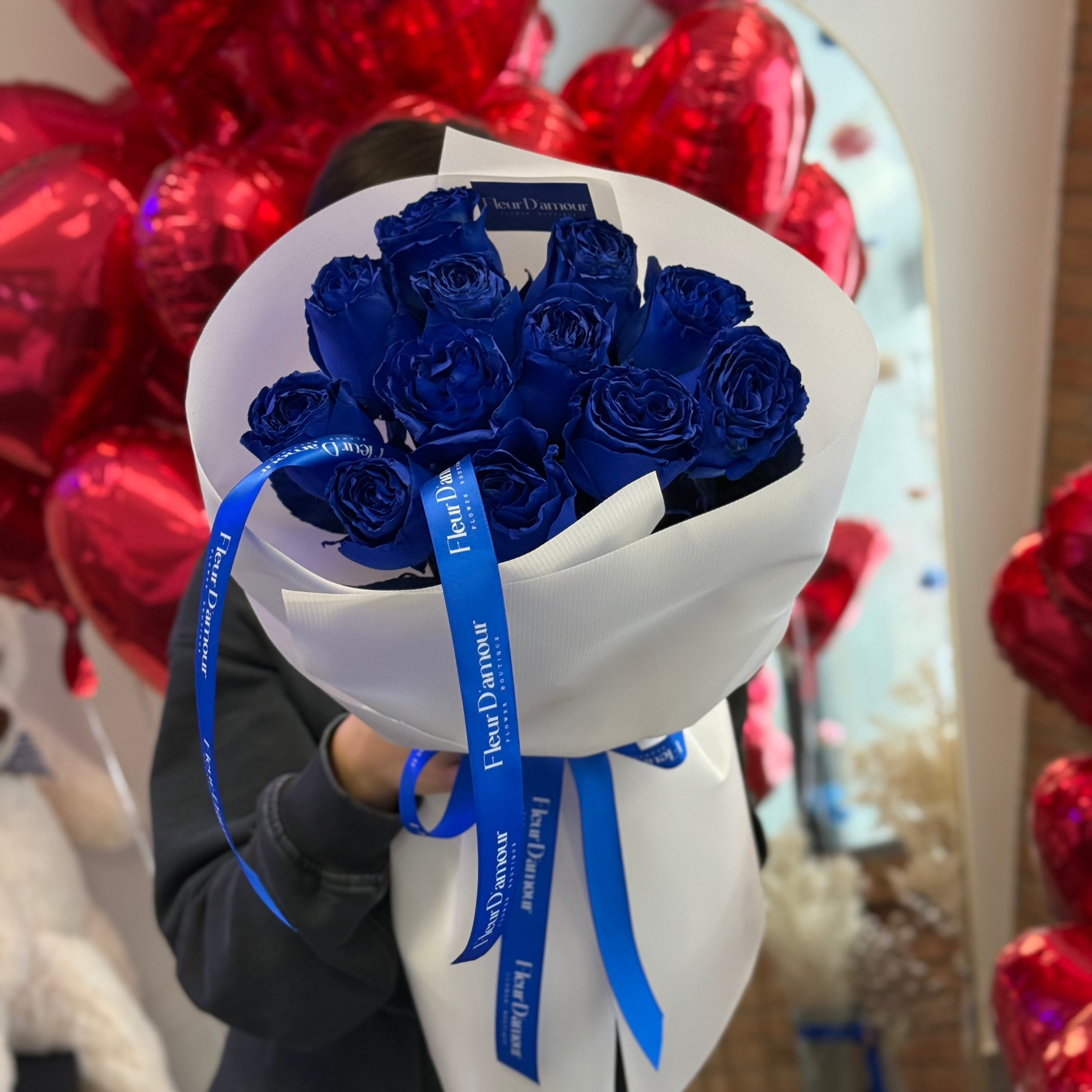 One Dozen Blue Roses